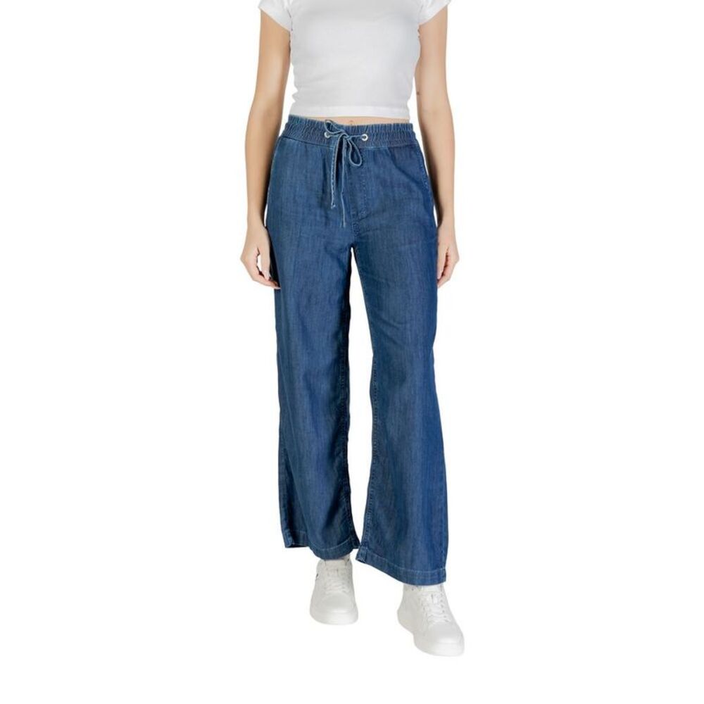 Street One Blue Lyocell Mom Women's Jeans